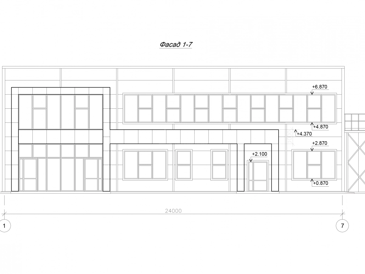 Планировка Офис из сэндвич-панелей -  фото 1